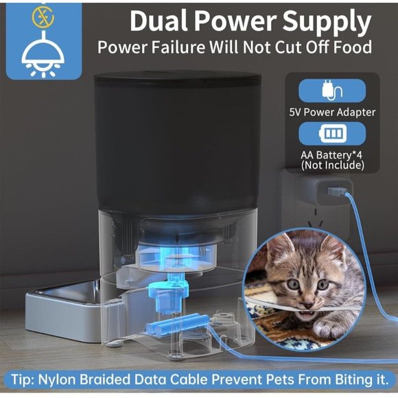 papifeed automatic pet feeder, Cat/Dog Feeder, Smartphone App Controlled Feeder - Picture 5 of 16